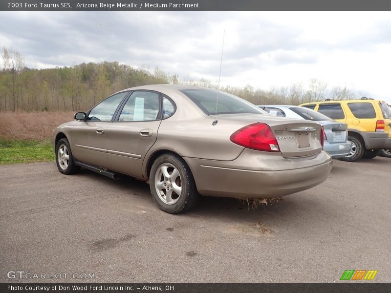 Arizona Beige Metallic / Medium Parchment 2003 Ford Taurus SES