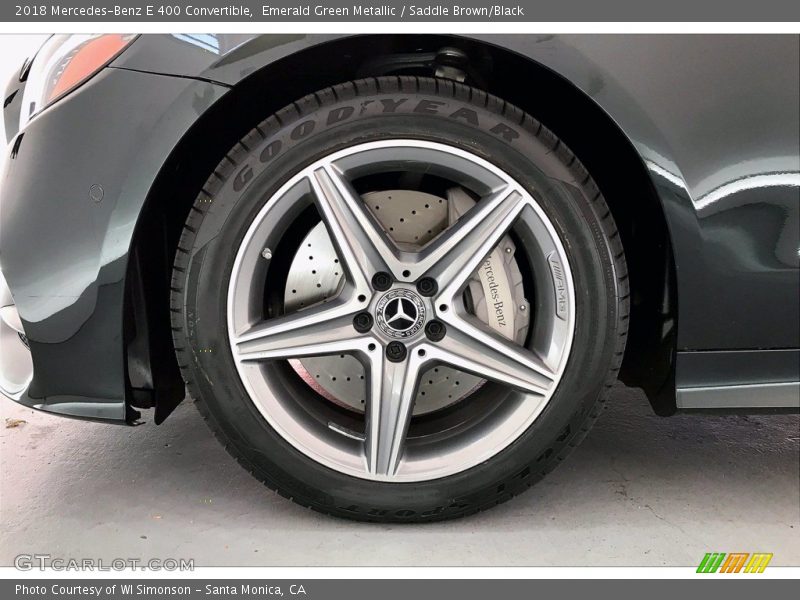 Emerald Green Metallic / Saddle Brown/Black 2018 Mercedes-Benz E 400 Convertible