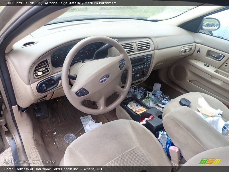 Arizona Beige Metallic / Medium Parchment 2003 Ford Taurus SES