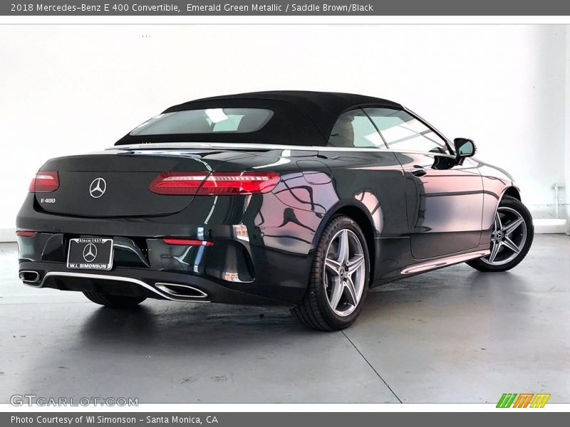 Emerald Green Metallic / Saddle Brown/Black 2018 Mercedes-Benz E 400 Convertible
