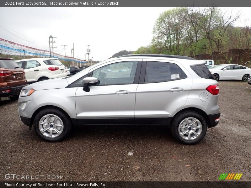 Moondust Silver Metallic / Ebony Black 2021 Ford EcoSport SE