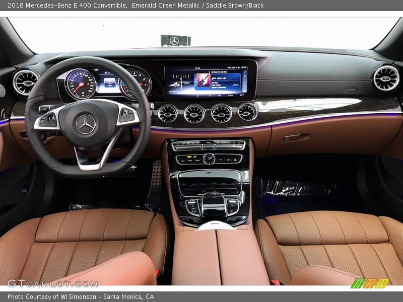 Emerald Green Metallic / Saddle Brown/Black 2018 Mercedes-Benz E 400 Convertible
