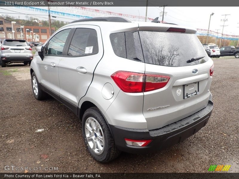 Moondust Silver Metallic / Ebony Black 2021 Ford EcoSport SE