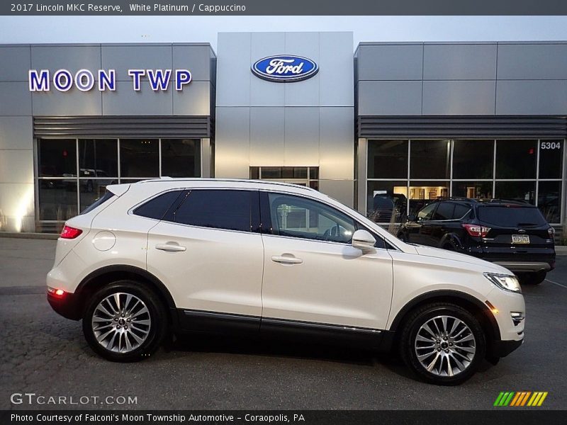 White Platinum / Cappuccino 2017 Lincoln MKC Reserve