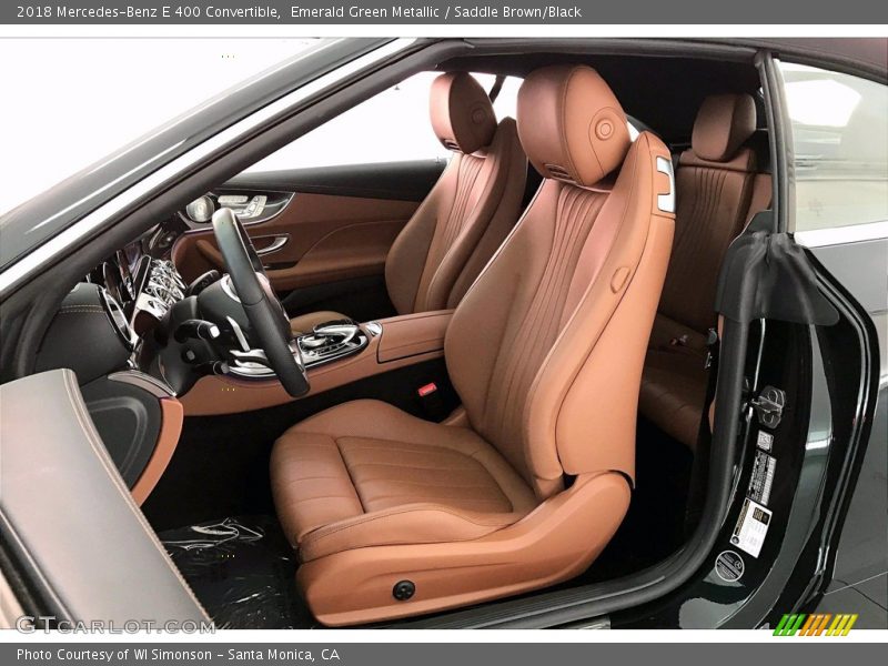 Emerald Green Metallic / Saddle Brown/Black 2018 Mercedes-Benz E 400 Convertible