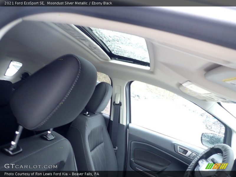 Moondust Silver Metallic / Ebony Black 2021 Ford EcoSport SE