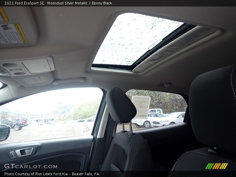Moondust Silver Metallic / Ebony Black 2021 Ford EcoSport SE