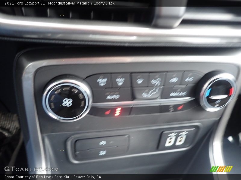 Moondust Silver Metallic / Ebony Black 2021 Ford EcoSport SE