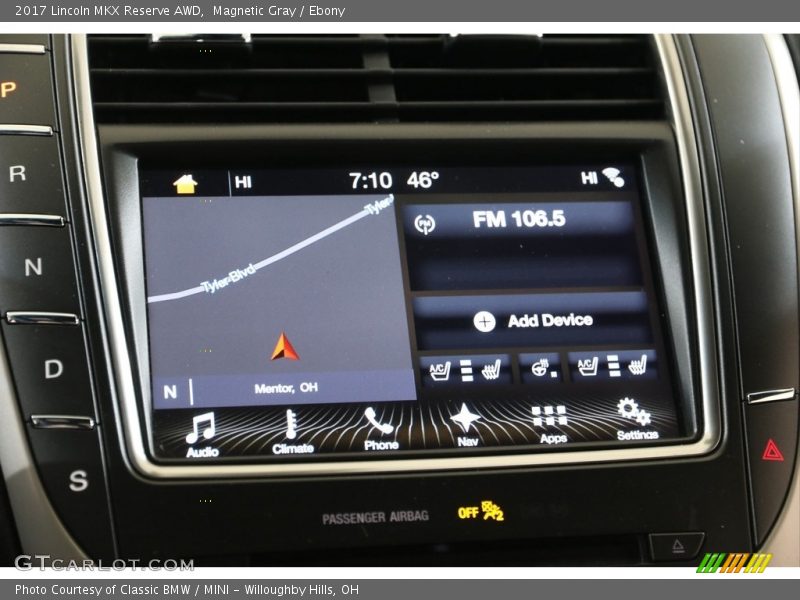 Magnetic Gray / Ebony 2017 Lincoln MKX Reserve AWD