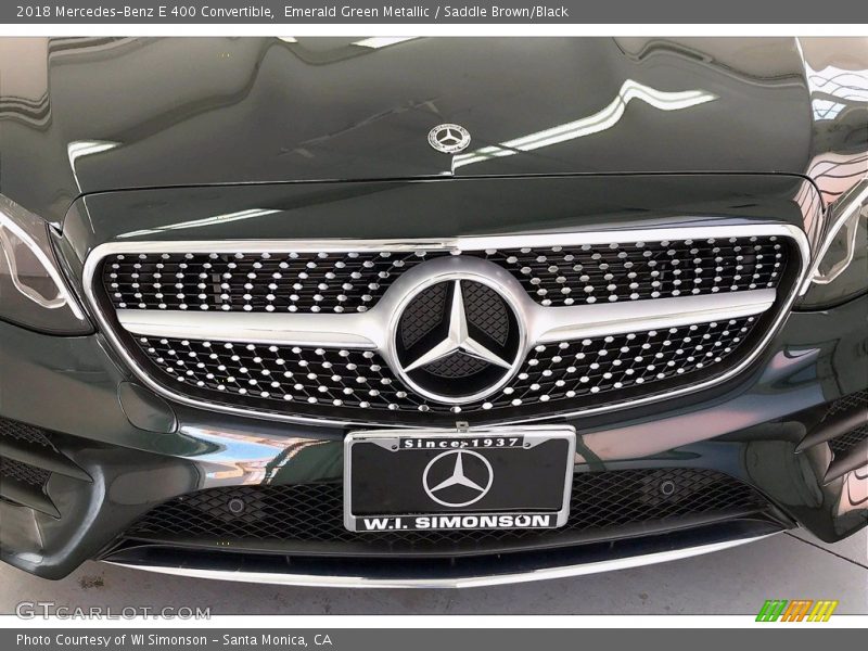 Emerald Green Metallic / Saddle Brown/Black 2018 Mercedes-Benz E 400 Convertible