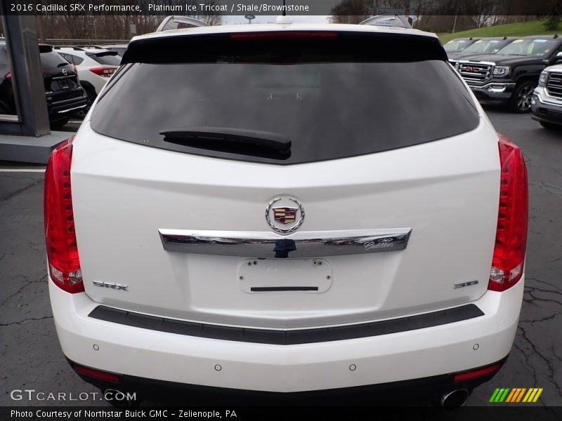 Platinum Ice Tricoat / Shale/Brownstone 2016 Cadillac SRX Performance