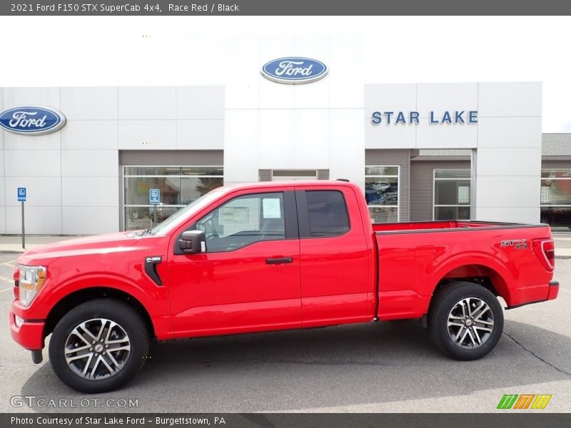 Race Red / Black 2021 Ford F150 STX SuperCab 4x4