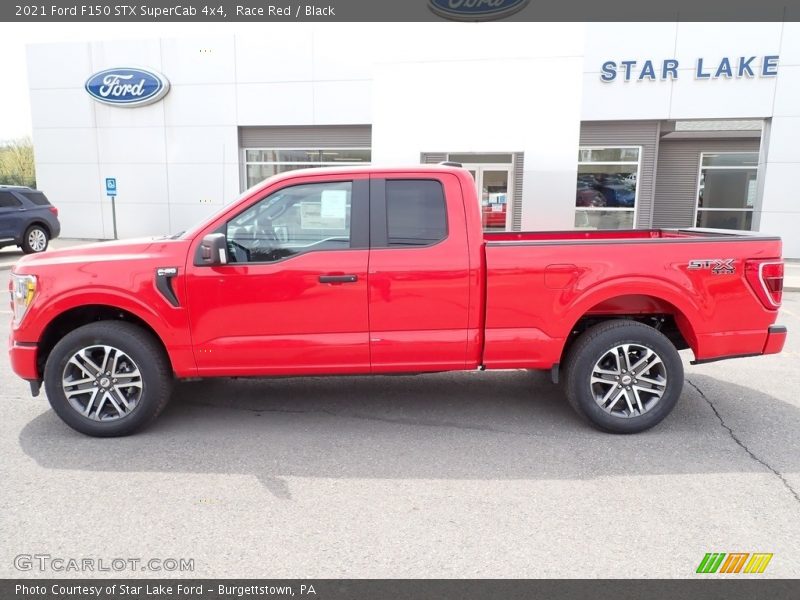 Race Red / Black 2021 Ford F150 STX SuperCab 4x4