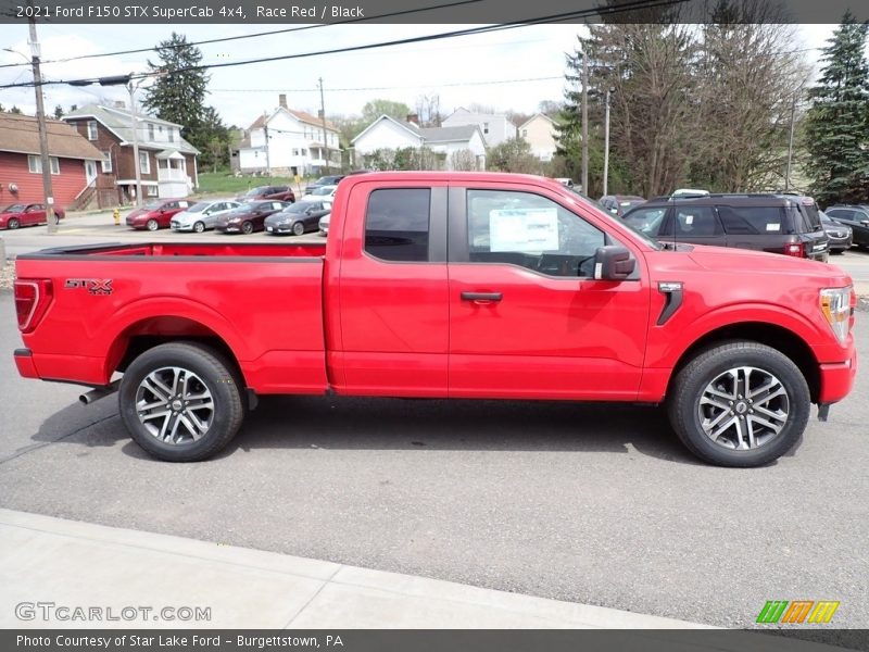 Race Red / Black 2021 Ford F150 STX SuperCab 4x4