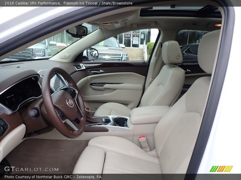 Platinum Ice Tricoat / Shale/Brownstone 2016 Cadillac SRX Performance