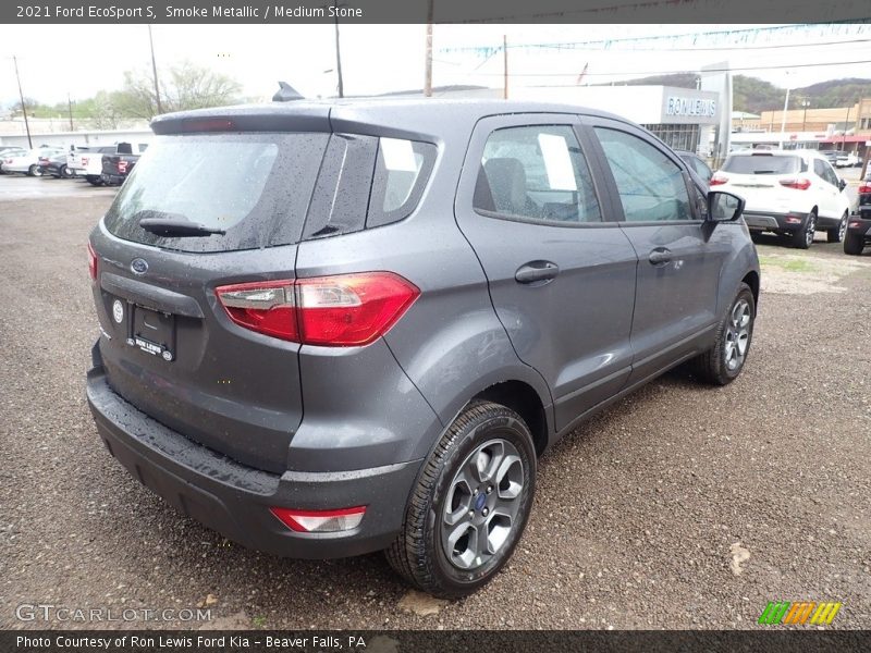 Smoke Metallic / Medium Stone 2021 Ford EcoSport S