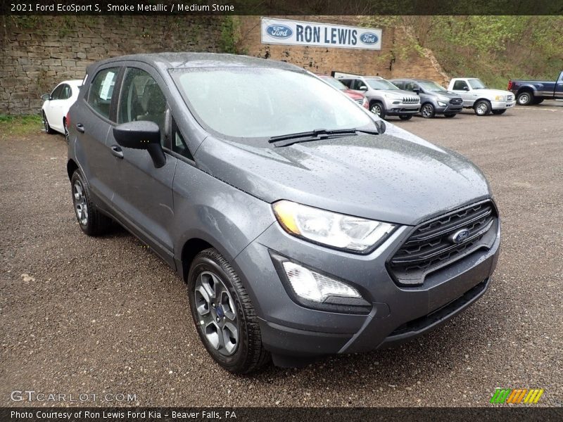 Smoke Metallic / Medium Stone 2021 Ford EcoSport S