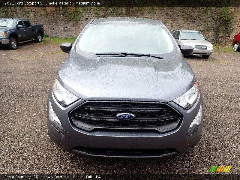 Smoke Metallic / Medium Stone 2021 Ford EcoSport S