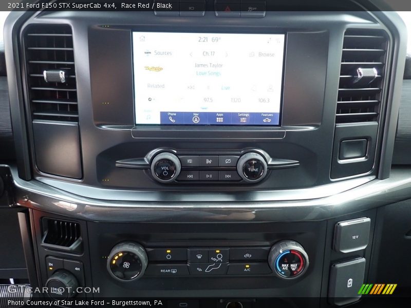 Race Red / Black 2021 Ford F150 STX SuperCab 4x4