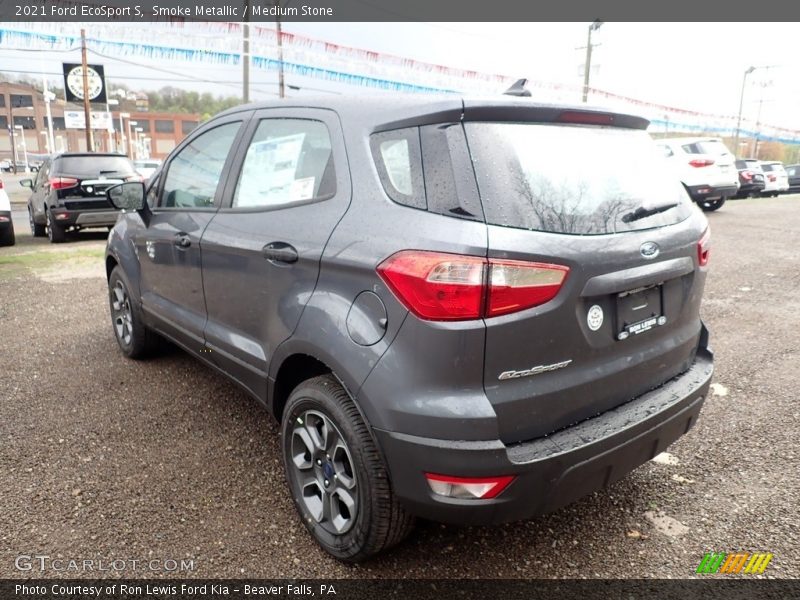Smoke Metallic / Medium Stone 2021 Ford EcoSport S