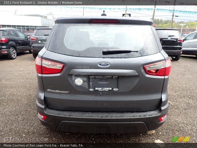 Smoke Metallic / Medium Stone 2021 Ford EcoSport S