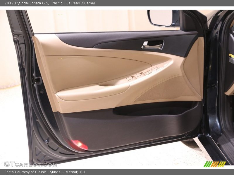 Pacific Blue Pearl / Camel 2012 Hyundai Sonata GLS