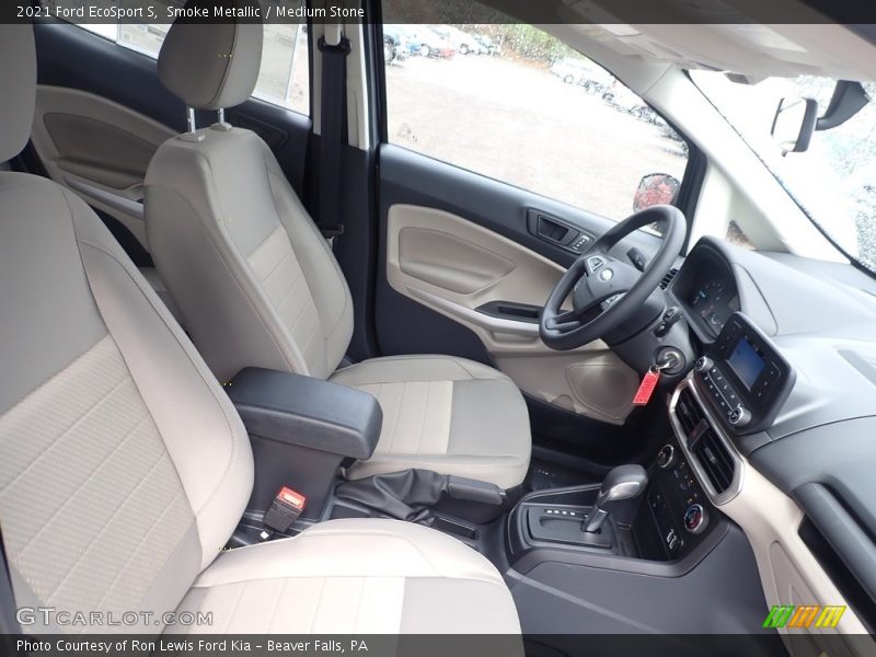 Smoke Metallic / Medium Stone 2021 Ford EcoSport S
