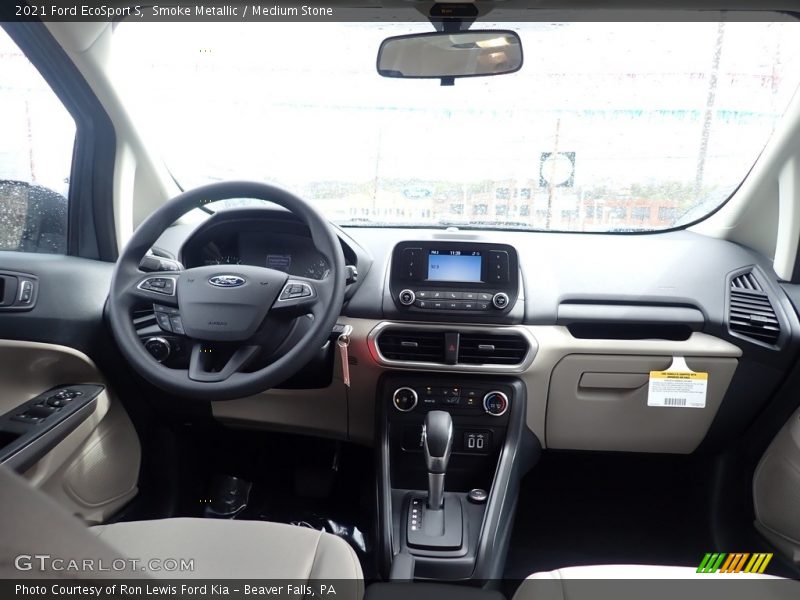 Smoke Metallic / Medium Stone 2021 Ford EcoSport S