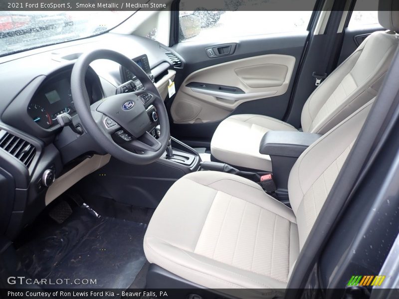 Smoke Metallic / Medium Stone 2021 Ford EcoSport S