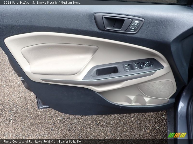 Smoke Metallic / Medium Stone 2021 Ford EcoSport S