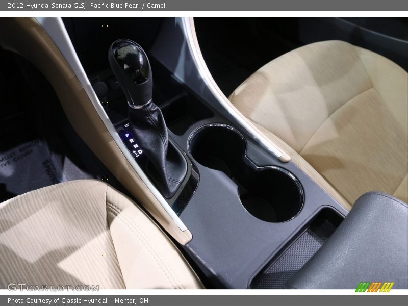 Pacific Blue Pearl / Camel 2012 Hyundai Sonata GLS