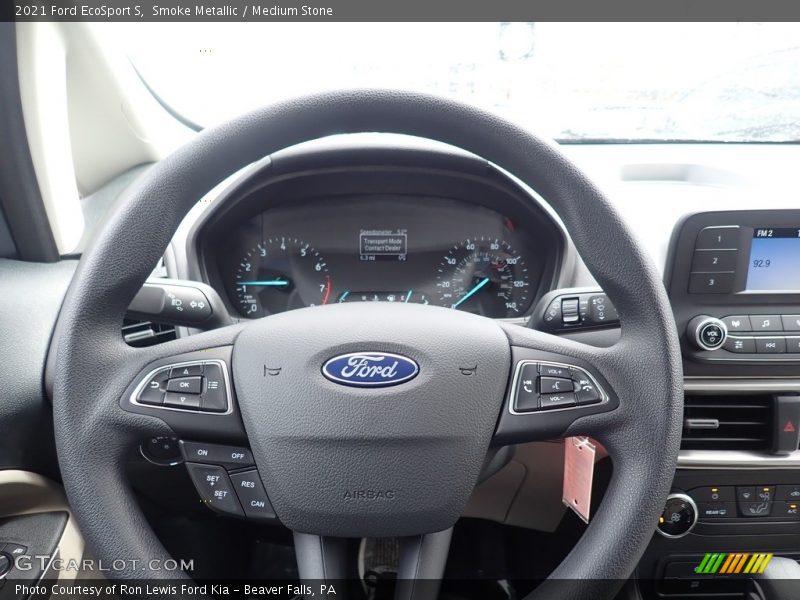 Smoke Metallic / Medium Stone 2021 Ford EcoSport S