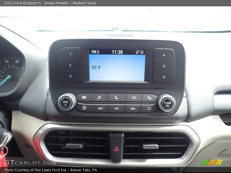 Smoke Metallic / Medium Stone 2021 Ford EcoSport S