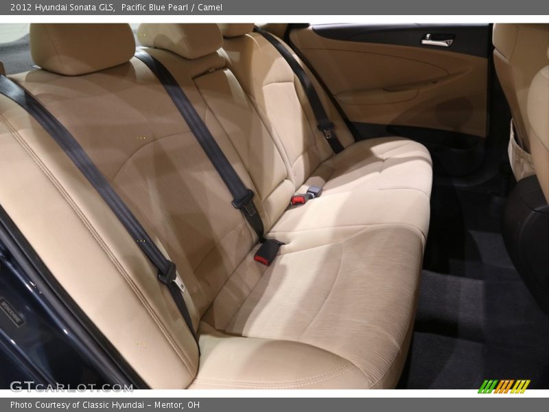 Pacific Blue Pearl / Camel 2012 Hyundai Sonata GLS
