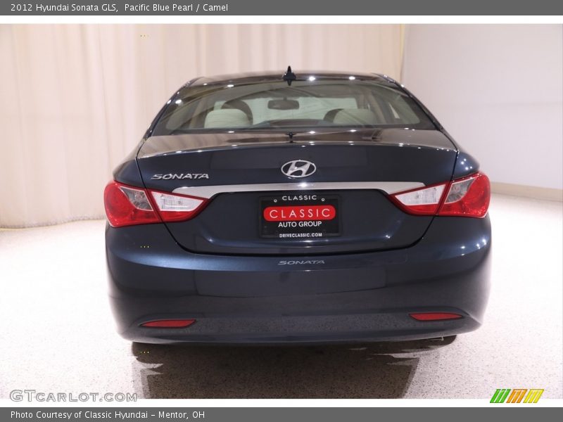 Pacific Blue Pearl / Camel 2012 Hyundai Sonata GLS