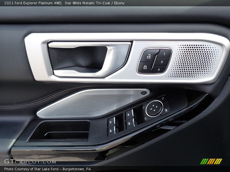 Star White Metallic Tri-Coat / Ebony 2021 Ford Explorer Platinum 4WD