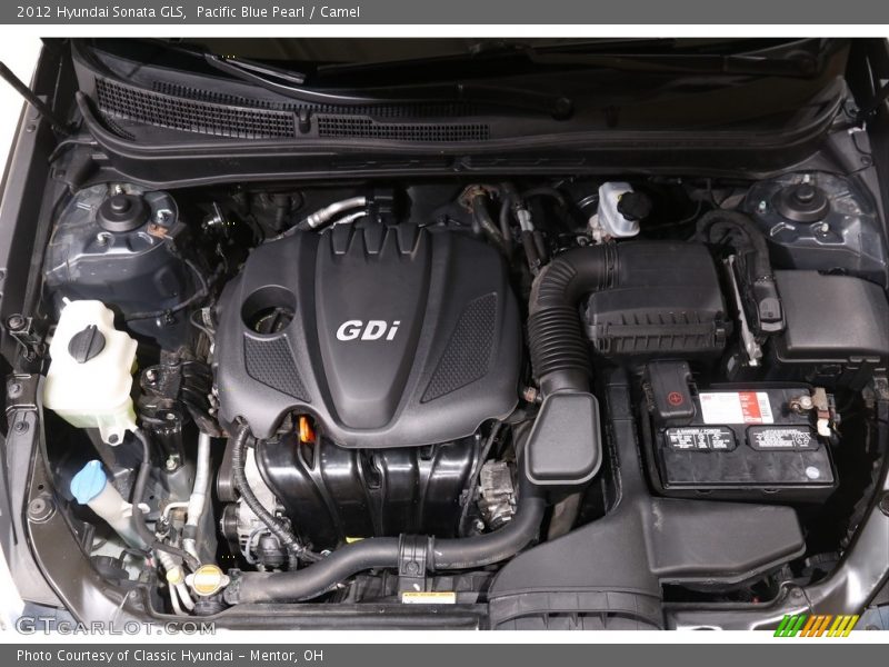 Pacific Blue Pearl / Camel 2012 Hyundai Sonata GLS