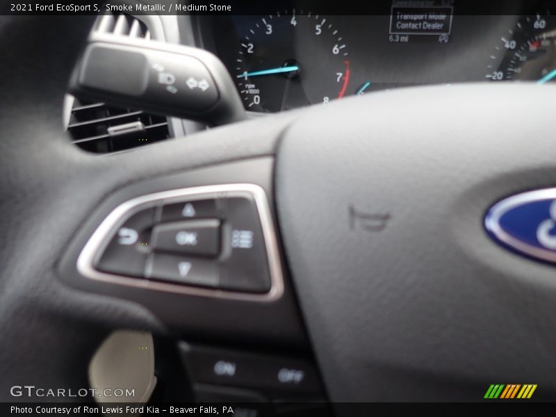 Smoke Metallic / Medium Stone 2021 Ford EcoSport S