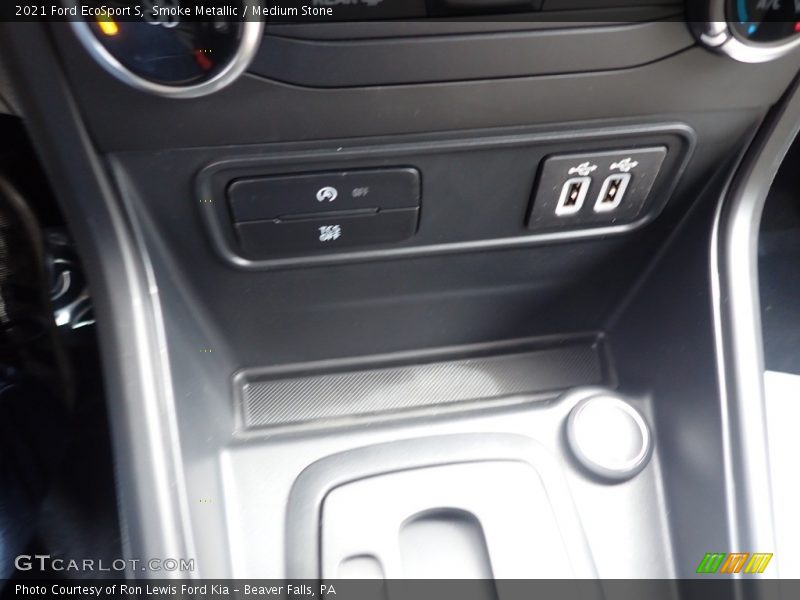 Smoke Metallic / Medium Stone 2021 Ford EcoSport S