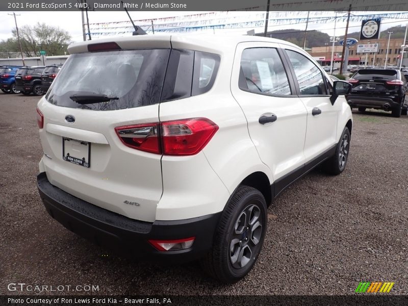 Diamond White / Medium Stone 2021 Ford EcoSport S 4WD