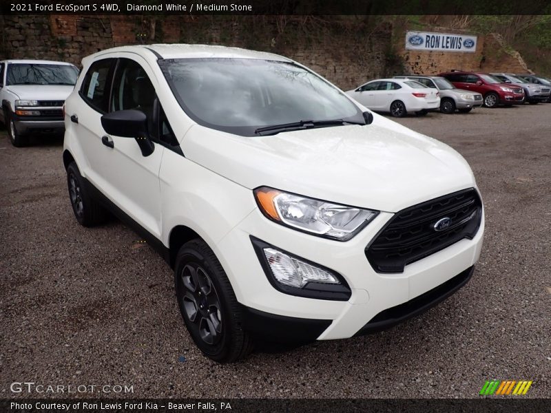 Diamond White / Medium Stone 2021 Ford EcoSport S 4WD