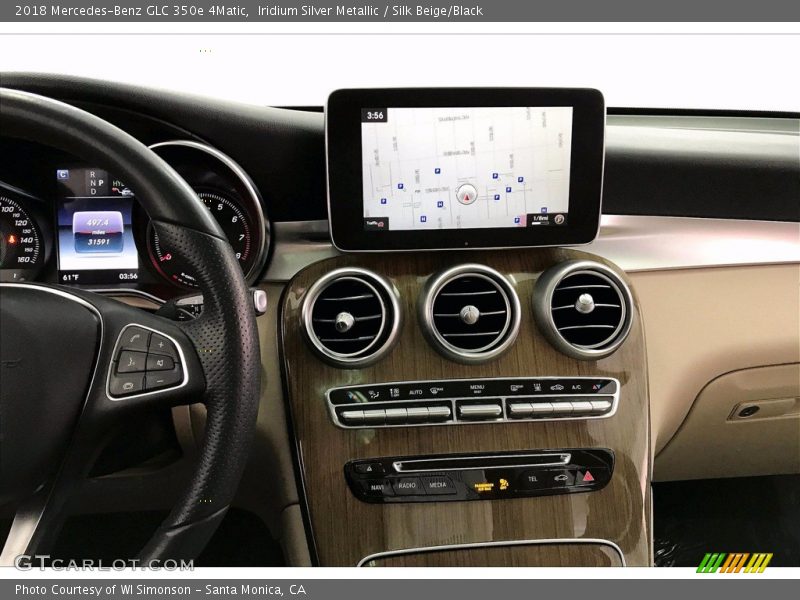 Iridium Silver Metallic / Silk Beige/Black 2018 Mercedes-Benz GLC 350e 4Matic