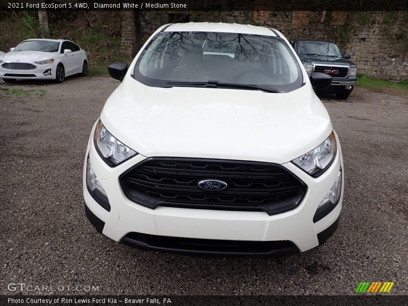 Diamond White / Medium Stone 2021 Ford EcoSport S 4WD