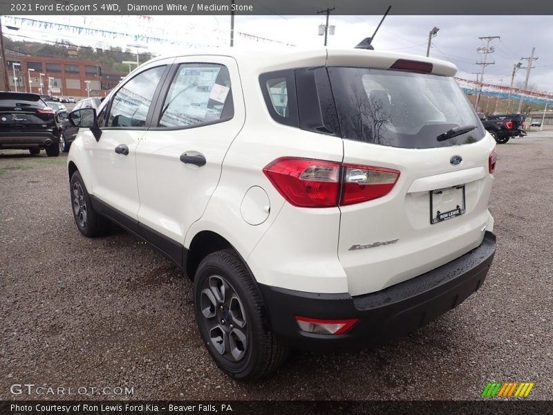 Diamond White / Medium Stone 2021 Ford EcoSport S 4WD