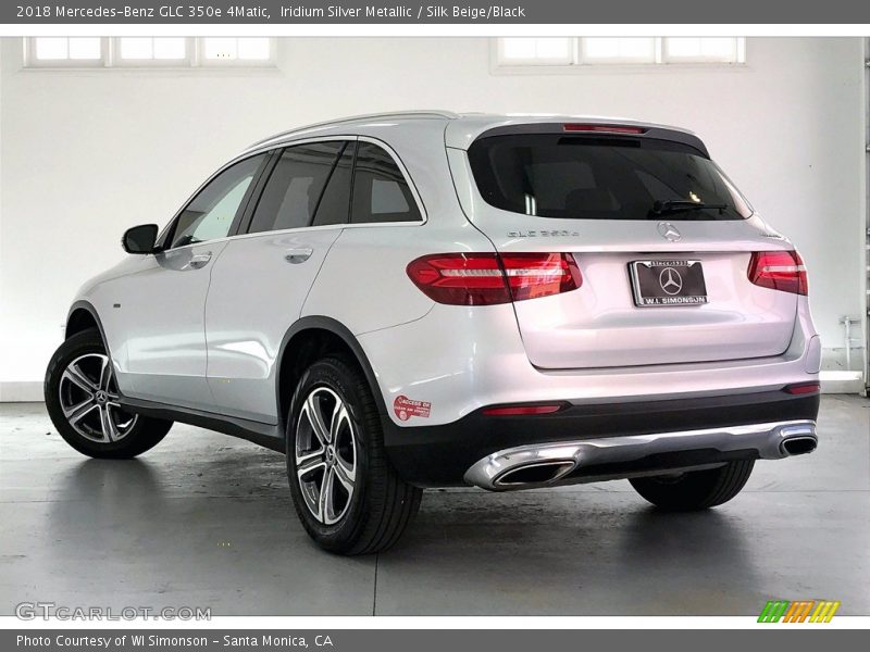 Iridium Silver Metallic / Silk Beige/Black 2018 Mercedes-Benz GLC 350e 4Matic