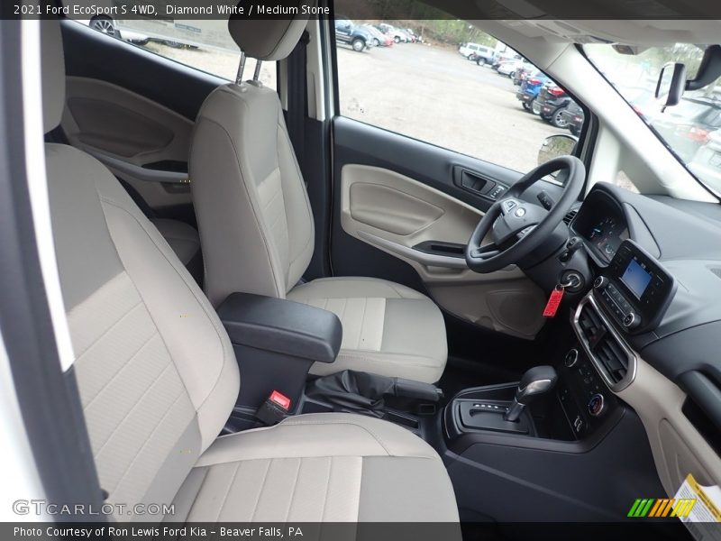 Diamond White / Medium Stone 2021 Ford EcoSport S 4WD