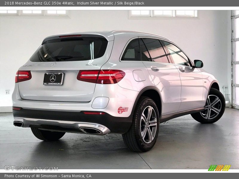 Iridium Silver Metallic / Silk Beige/Black 2018 Mercedes-Benz GLC 350e 4Matic