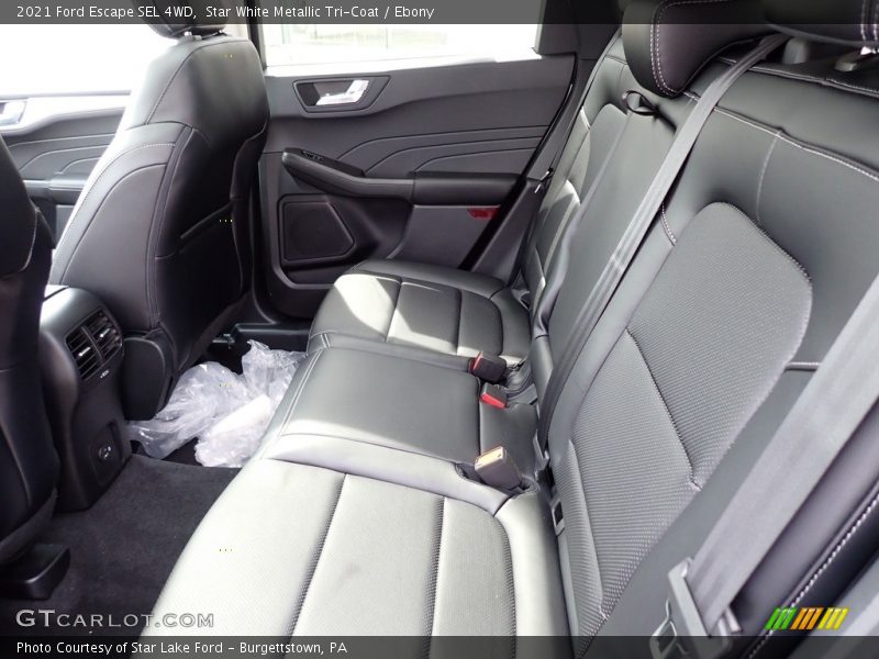 Star White Metallic Tri-Coat / Ebony 2021 Ford Escape SEL 4WD