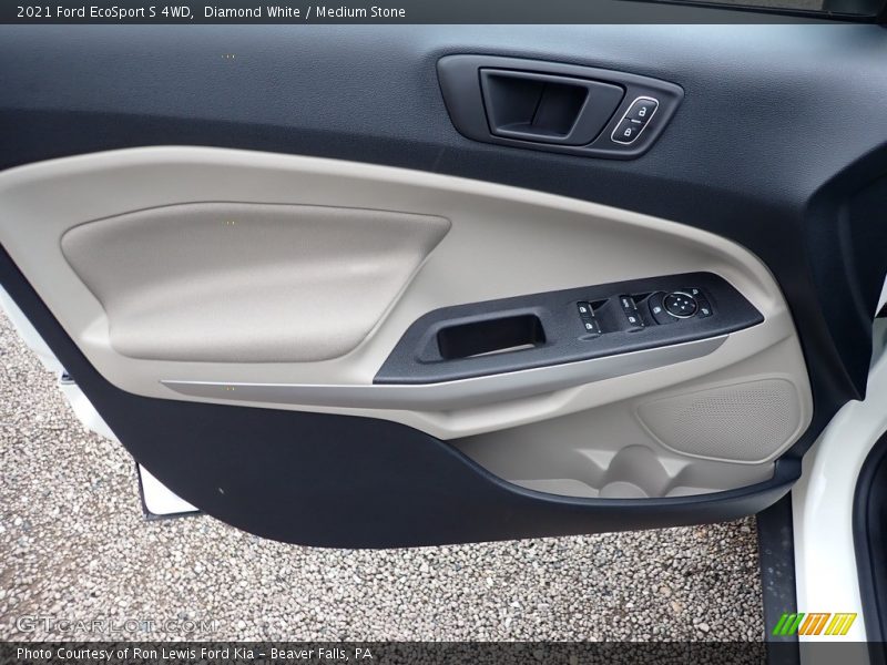 Diamond White / Medium Stone 2021 Ford EcoSport S 4WD
