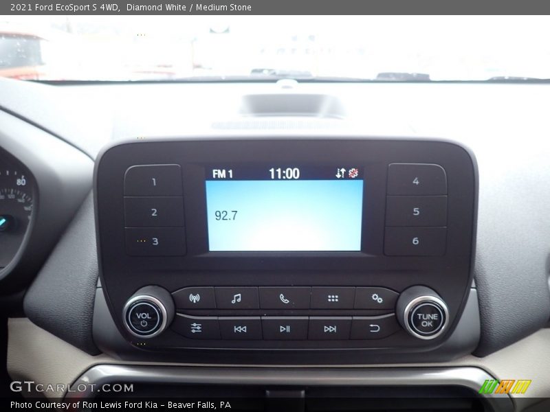 Diamond White / Medium Stone 2021 Ford EcoSport S 4WD